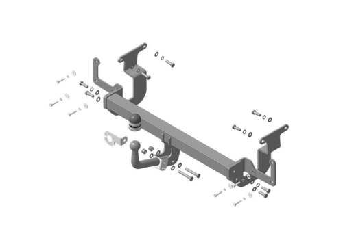 Фаркоп Motodor для Peugeot Expert, Traveller, Citroen Jumpy, Spacetourer, c 2016, Opel Vivaro, Zafira Life с 2019 (оцинк. Шар)(паспорт и сертификат в комплекте)(без электрики) 91602-A