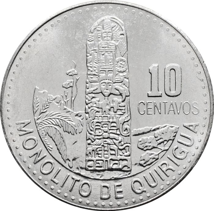 10 сентаво 2014 Гватемала