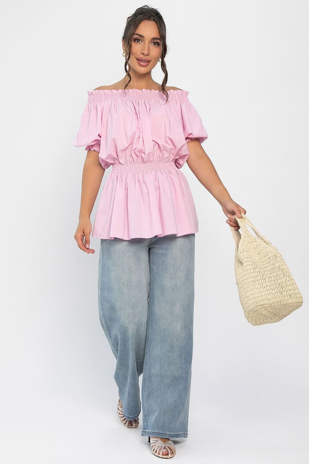 Блуза Летняя идиллия (зефирно-розовая) Б13912-47М LT Collection