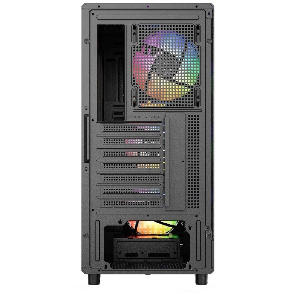 Корпус для компьютера Powercase Mistral PA4B, Tempered Glass, 4x 120mm FRGB Fans, чёрный, ATX (CMPAB-L4)