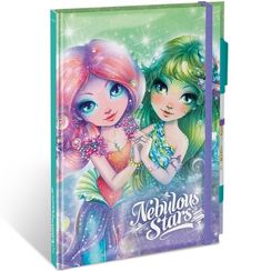 Серия: Coralia. Блокнот в жестком переплете, на резинке, с гелевой ручкой (Основная)