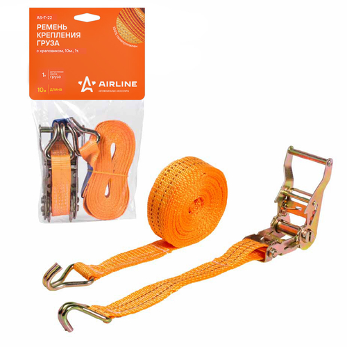 Ремень крепления груза с храповиком 1 т 10 м Airline