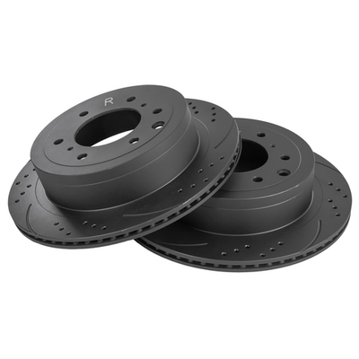 Диск тормозной задний перфорированный PRO-Line с покрытием (компл.2 шт) MITSUBISHI Pajero IV GANZ GIJ06054S