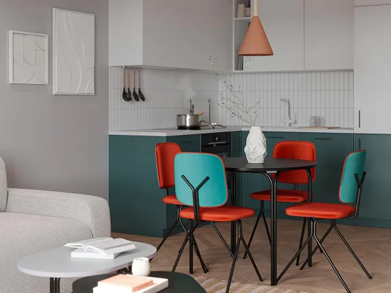 Стул Ror Y, темно-красный велюр