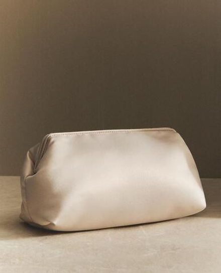 ZARA HOME САТИНОВАЯ КОСМЕТИЧКА, ЗОЛОТОЙ