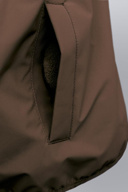 ZARA ДВУСТОРОННЯЯ КУРТКА ИЗ ПОЛАРФЛИСА, КОРИЧНЕВЫЙ