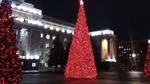 Уличная елка каркасная "Уральская изумрудная" (пвх бело-зелёная) 14 м