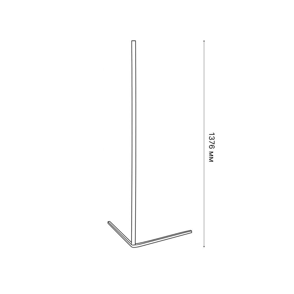 ULM-T630 10W-RGB-DIM-RC BLACK Торшер напольный светодиодный. 10W. RGB свет. Диммер. Пульт ДУ в-к. Черный. ТМ Uniel