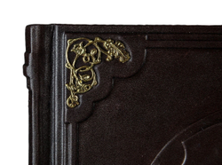 "Книга мудрости" Книга подарочная в кожаном переплете с ажурными уголками и накладкой в виде совы