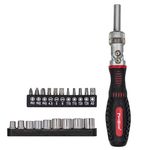 Набор реверсивно-рычажная отвертка с битами, 20 предметов---