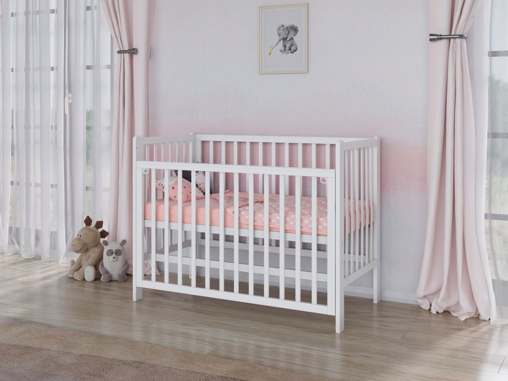 Кровать Incanto Astra продольный маятник цвет белый