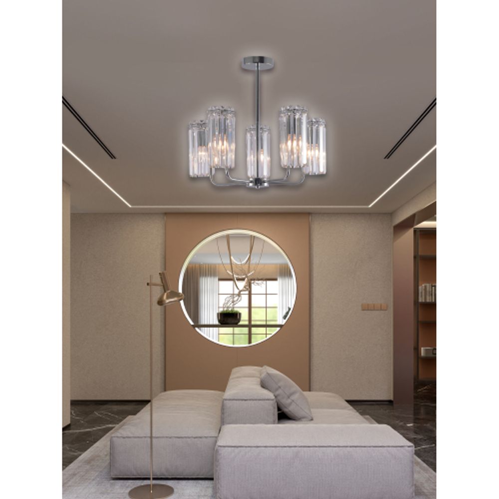 Люстра Rivoli Ifa 1063-305 5хЕ14 40 Вт хрусталь | Rivoli
