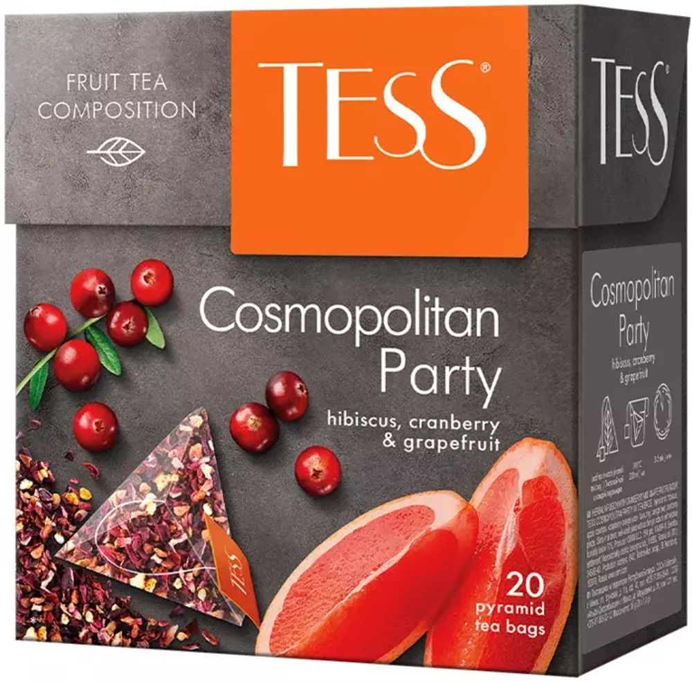 Чай фруктовый Tess, Cosmopolitan Party, 20 пак