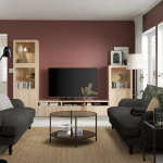 Комплект мебели д/гостиной  - BESTÅ / BESTА IKEA/ БЕСТА ИКЕА, 300х193х42 см, под беленый дуб