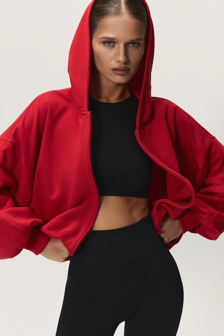 Толстовка на молнии Красный