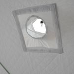 Палатка зимняя куб СЛЕДОПЫТ, 1,75х1,75, h-1,65 м, S по полу 3,1 кв.м, 3 слоя, цв. синий/белый