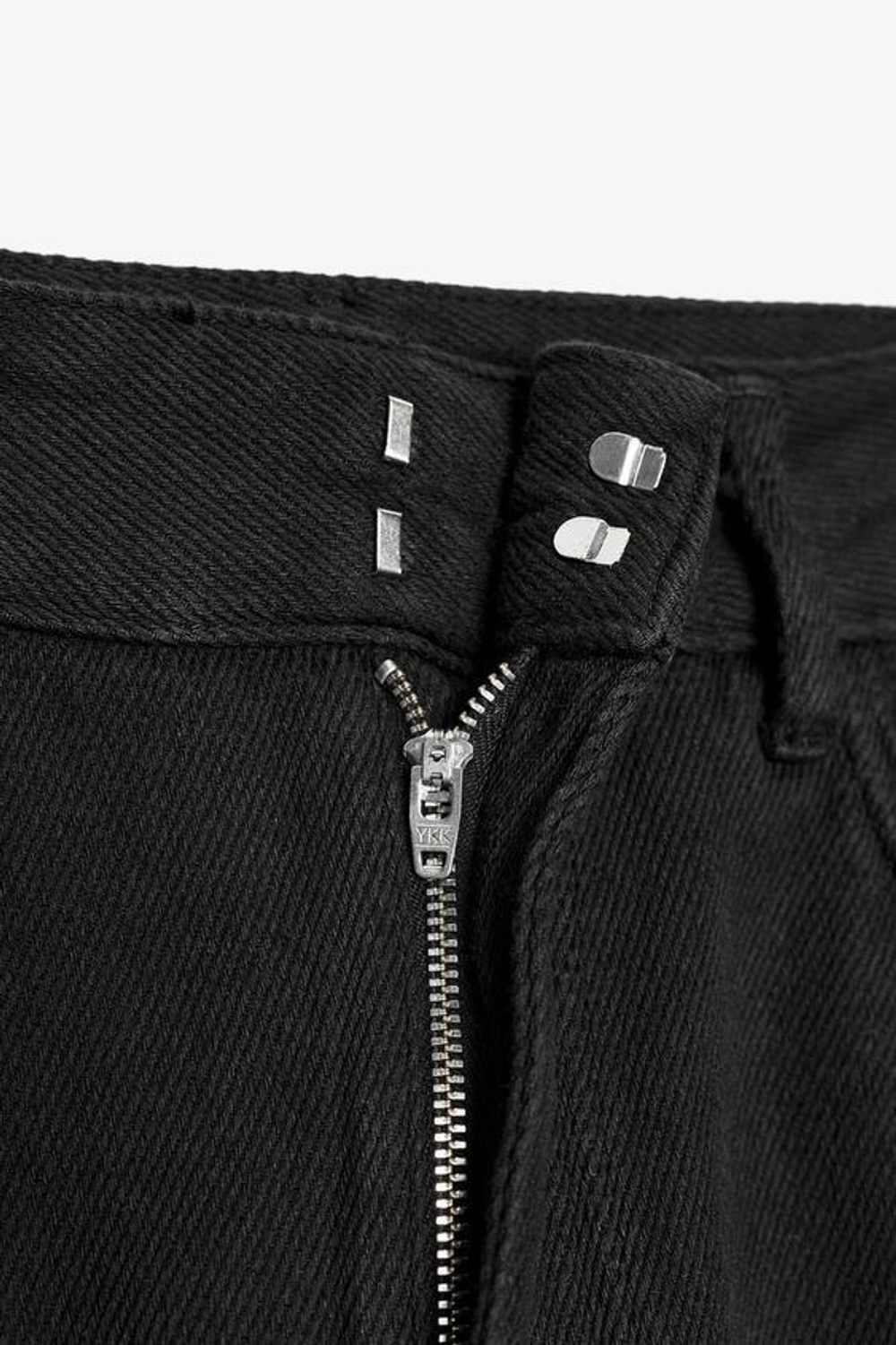 ZARA ДЖИНСЫ ZW COLLECTION СО СРЕДНЕЙ ПОСАДКОЙ, ЧЕРНЫЙ