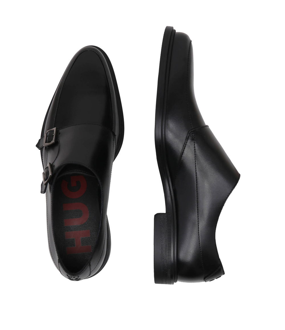 Кожаные монки kerr_ltap HUGO - черный(50517214)