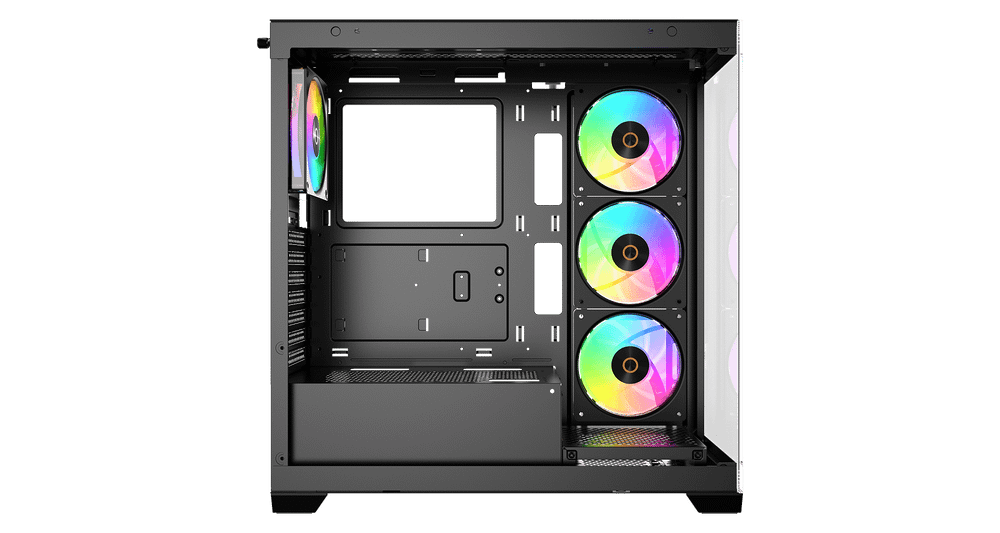 Корпус Ocypus Gamma C72 BK ARGB ATX/mATX/ITX 3xUSB Черный Gamma-C72-BKD400XX-GL