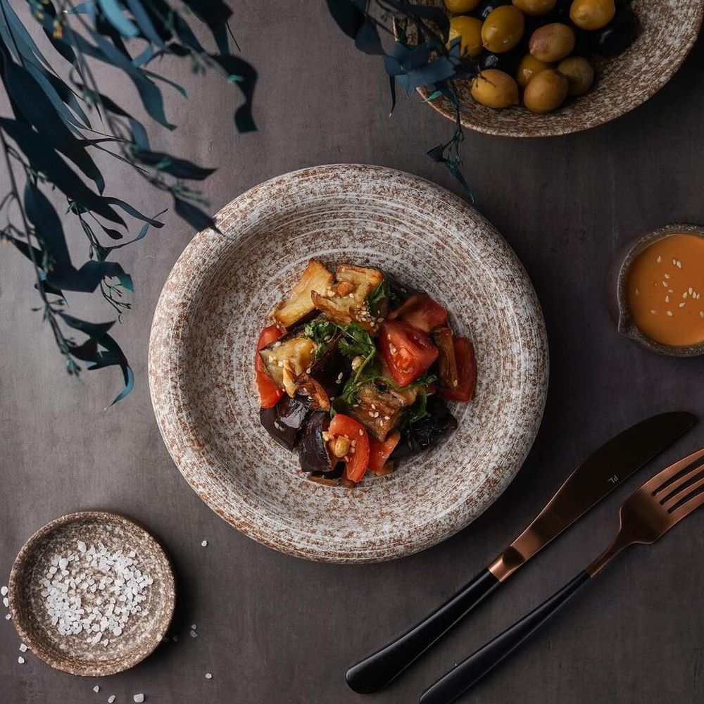 Блюдо круглое d 20,2 см h4,5 см Brown Untouched Taiga P.L. Proff Cuisine [1]