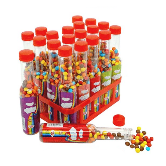 Драже шоколадное Cailedou в бутылочке цветное, 20 гр (Китай)