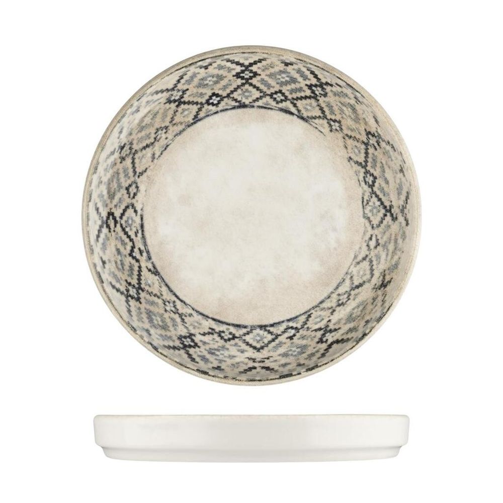 Тарелка с бортом d 16 см h2,2 см Rug By Bone Innovation [6]