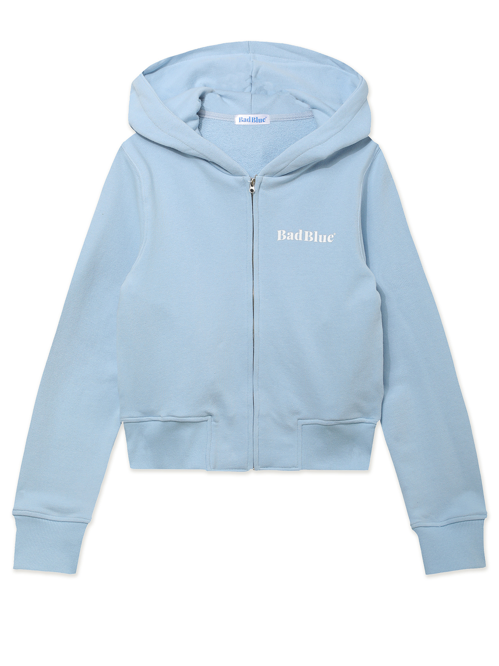 Женская Толстовка Bear Ear Zipup Crop Babyblue