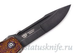 Нож CKF/Terzuola Eagle Rock S110V Timascus черный карбонфотография - 7