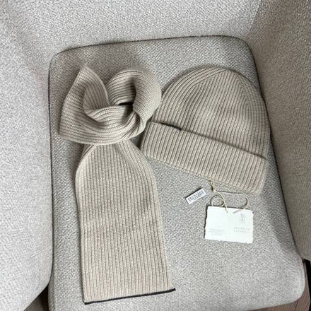 Комплект Brunello Cucinelli (шапка + шарф)