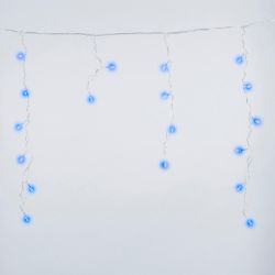 ULD-B2005-048-DTA BLUE IP20 Бахрома светодиодная. 2м. 48 светодиодов. Синий свет. Провод прозрачный. ТМ Uniel