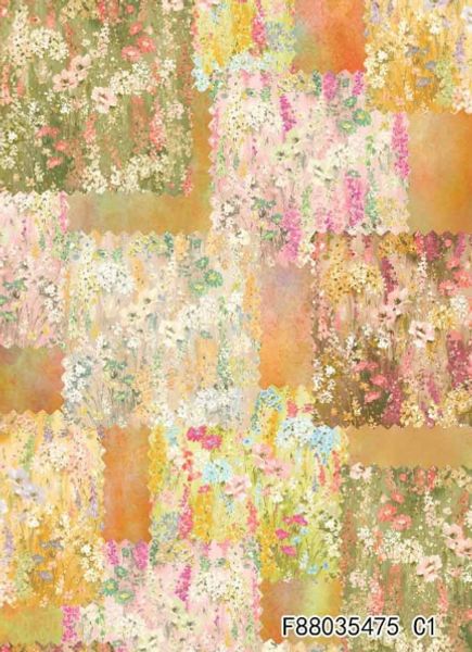 В ПУТИ, ВОЗДУШНЫЙ ПЭЧВОРК, ОРАНЖЕВЫЙ - 100% хлопок 1