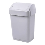 Контейнер для мусора Step 12 л с крышкой-маятником, серый