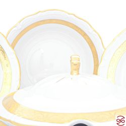 Столовый сервиз Repast Матовая полоса Мария-тереза 28 предметов на 6 персон