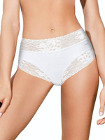 Трусики-слип со средней линией талии Soft lace (Размер: L) (Цвет: телесный)