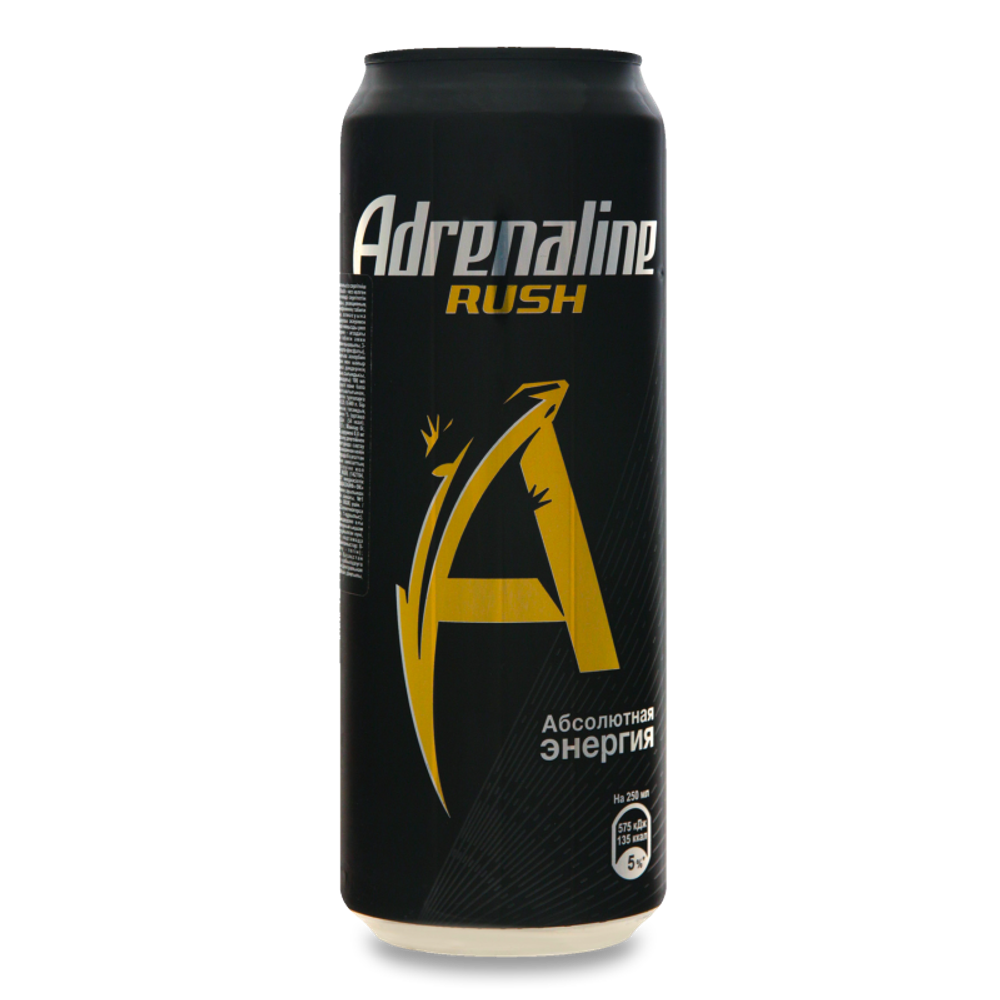 Напиток энергетический Adrenaline Rush, ж/б, 0.449л