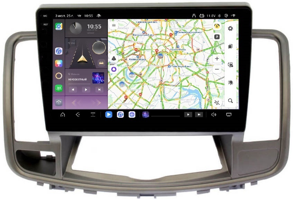Магнитола для Nissan Teana J32 2008-2013 (взамен монохром экрана) - Carmedia OL-1669 QLed+2K, Android 13, TS20, CarPlay, 4G SIM-слот