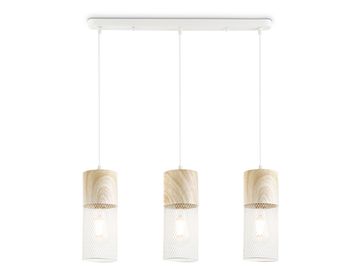 Подвесной светильник 3*E27 TR8499 белый/дерево Traditional Loft Ambrella