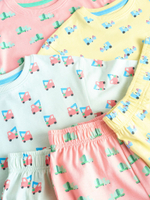 Пижама для мальчика Next AJ0-527, 3 шт., Желтый, Голубой, Розовый