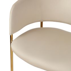 Стул Helning, велюр, латунь/бежевый