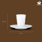 Кофейная пара tassen tasty, 80 мл, белая