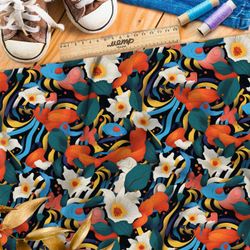 Ткань премиум интерлок чудесные мелодии природы