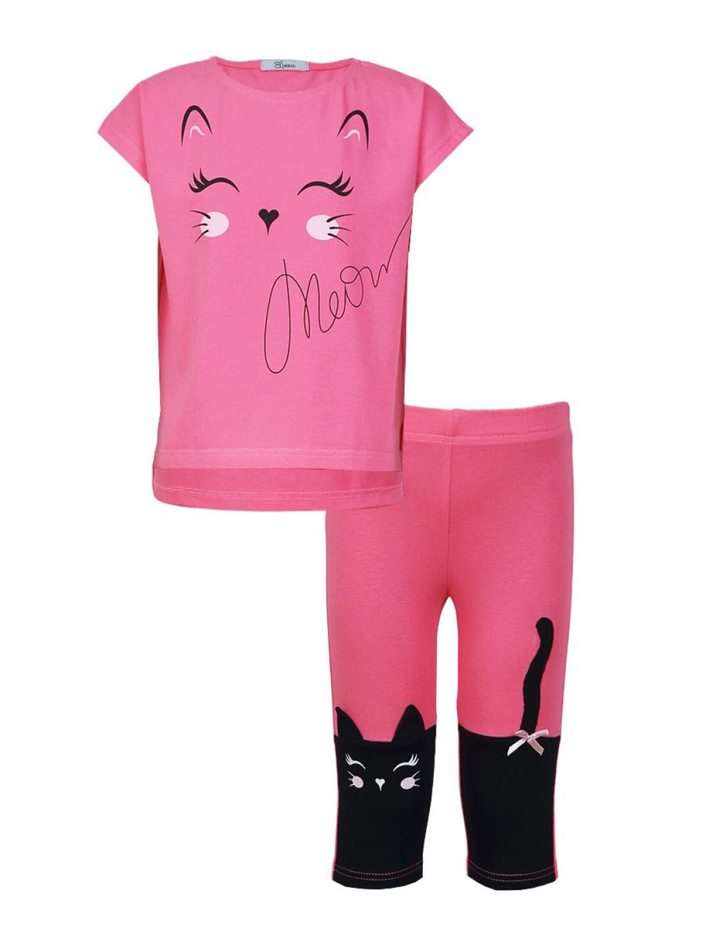 02-123-7 Комплект для девочки (фуфайка+ лосины)