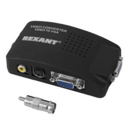 Конвертер BNC + S-video на VGA  REXANT