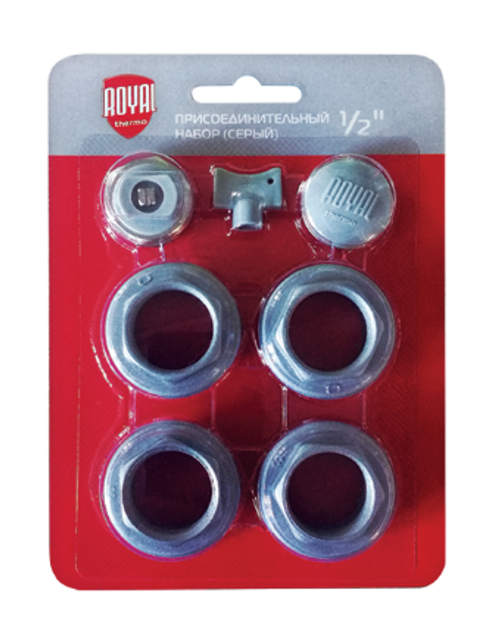 Набор присоединительный Royal Thermo 1/2'' silver