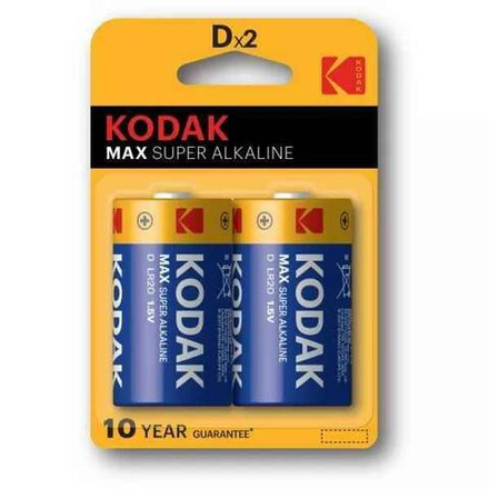 Батарейка алкалиновая Kodak LR20-2BL MAX SUPER 2шт