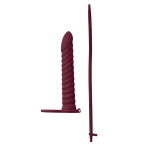 Бордовая вибронасадка 17см для двойного проникновения Lola Games Pure Passion Rori 1205-02lola