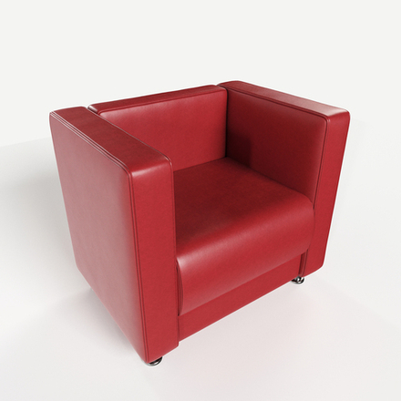 Кресло мягкое Пауза A16 (Красный)