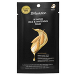 JMsolution Осветляющая тканевая маска для лица с водой из рисовых отрубей Be Nature Rice & Whitening Mask