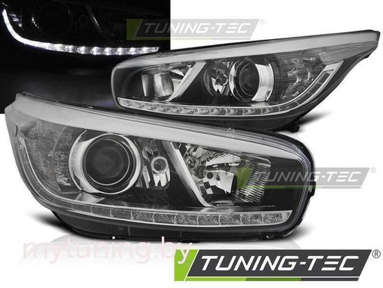 Передние фары для KIA Ceed II (12-18) черные