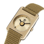 Adidas Originals STREET Wrist Watch Quartz Movement Nylon Strap Gold Dial Women"s Watch 30m Water Resistant